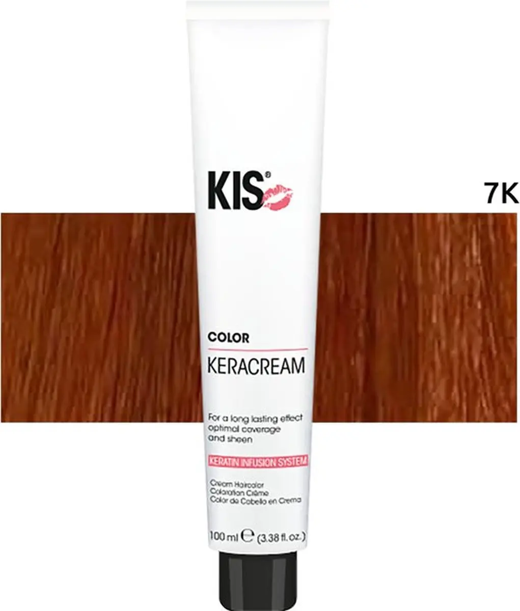 KIS KeraCream Color 100ml - Oranje 7K Permanent