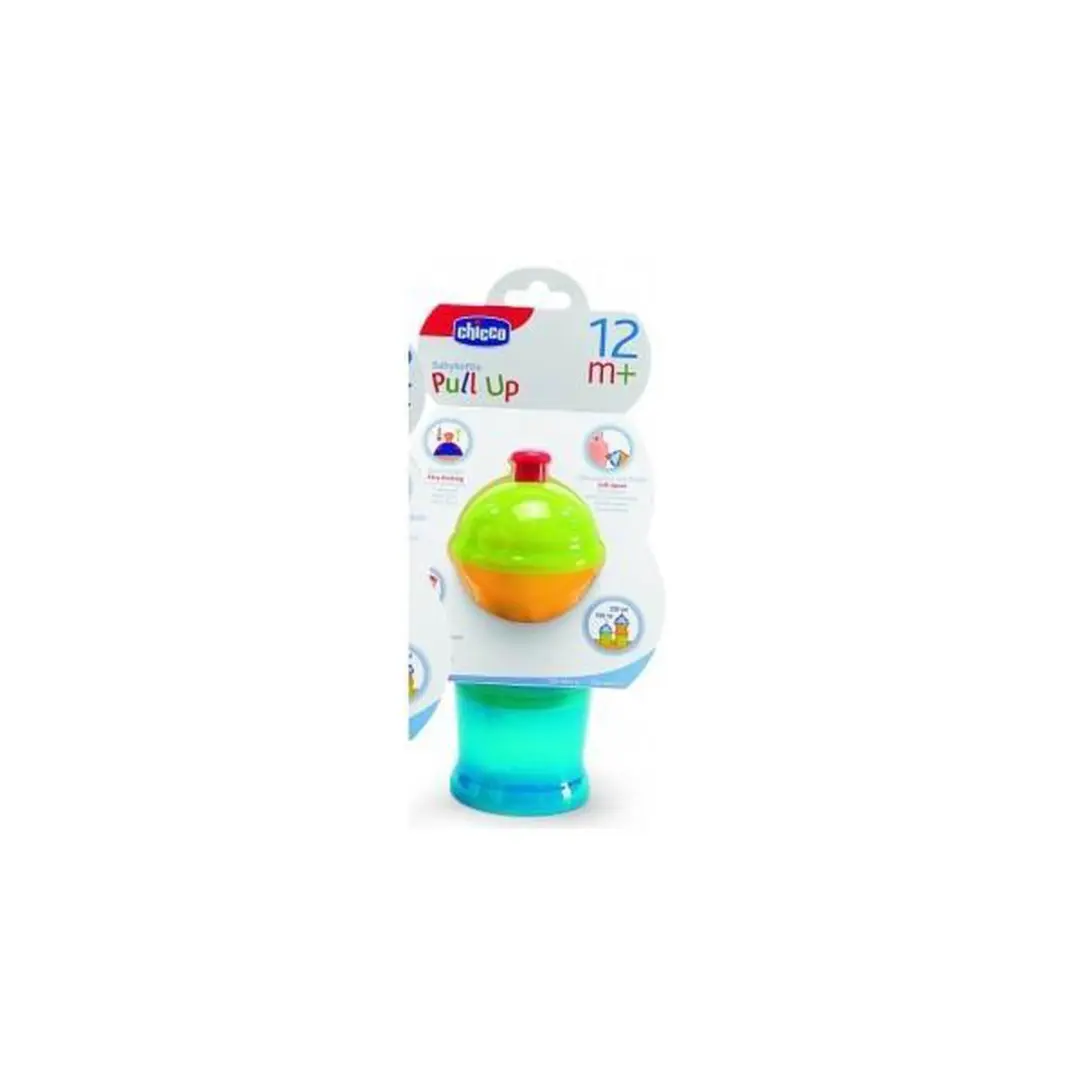 Chicco Pull Up Beker 250ml - Blauw/Oranje/ Groen