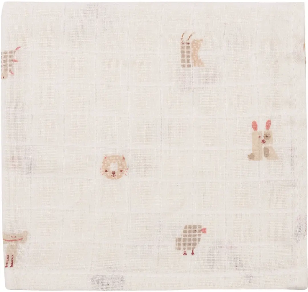 Jollein Hydrofiel Monddoekje Animal Friends - 3 Stuks
