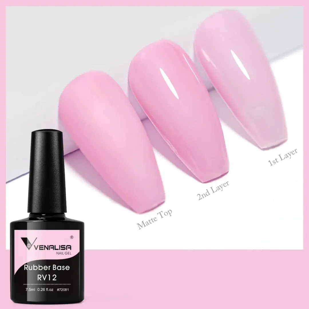 Venalisa Rubber Base UV Gellak Mauve Roze 7.5ml
