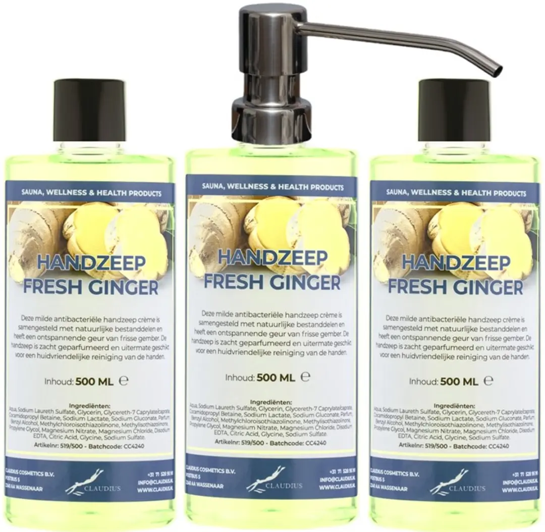 Splashbox Cosmetics Handzeep Fresh Ginger 500ml