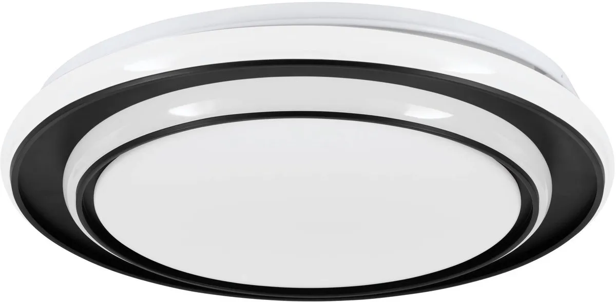 Eglo Moschetta Plafondlamp Ø40cm - Instelbaar wit licht - Zwart/Wit