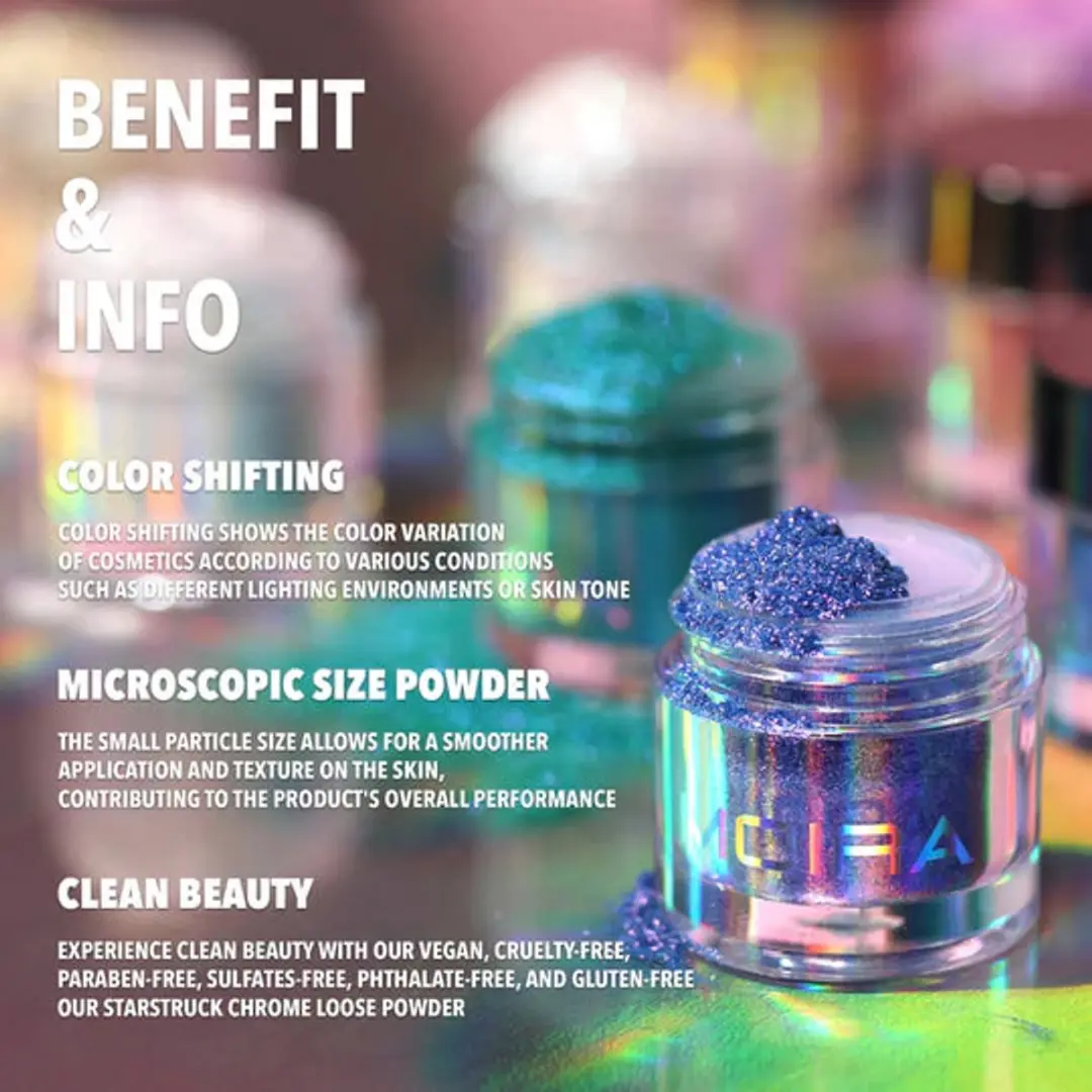 Moira Starstruck Chrome Loose Powder Oogschaduw - 2g - Koraal