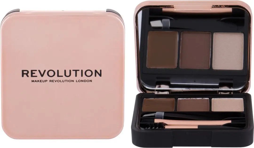 Makeup Revolution Brow Sculpt Kit Medium Brown