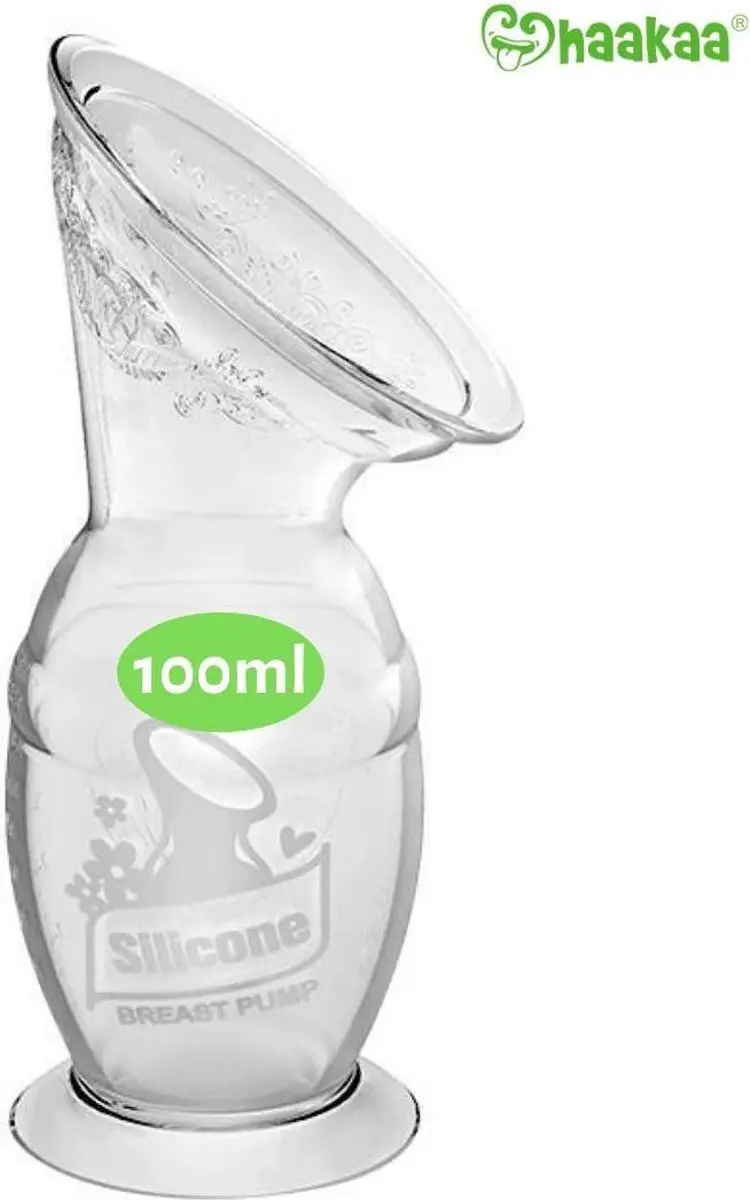 Haakaa Siliconen Borstkolf 100ml - Transparant