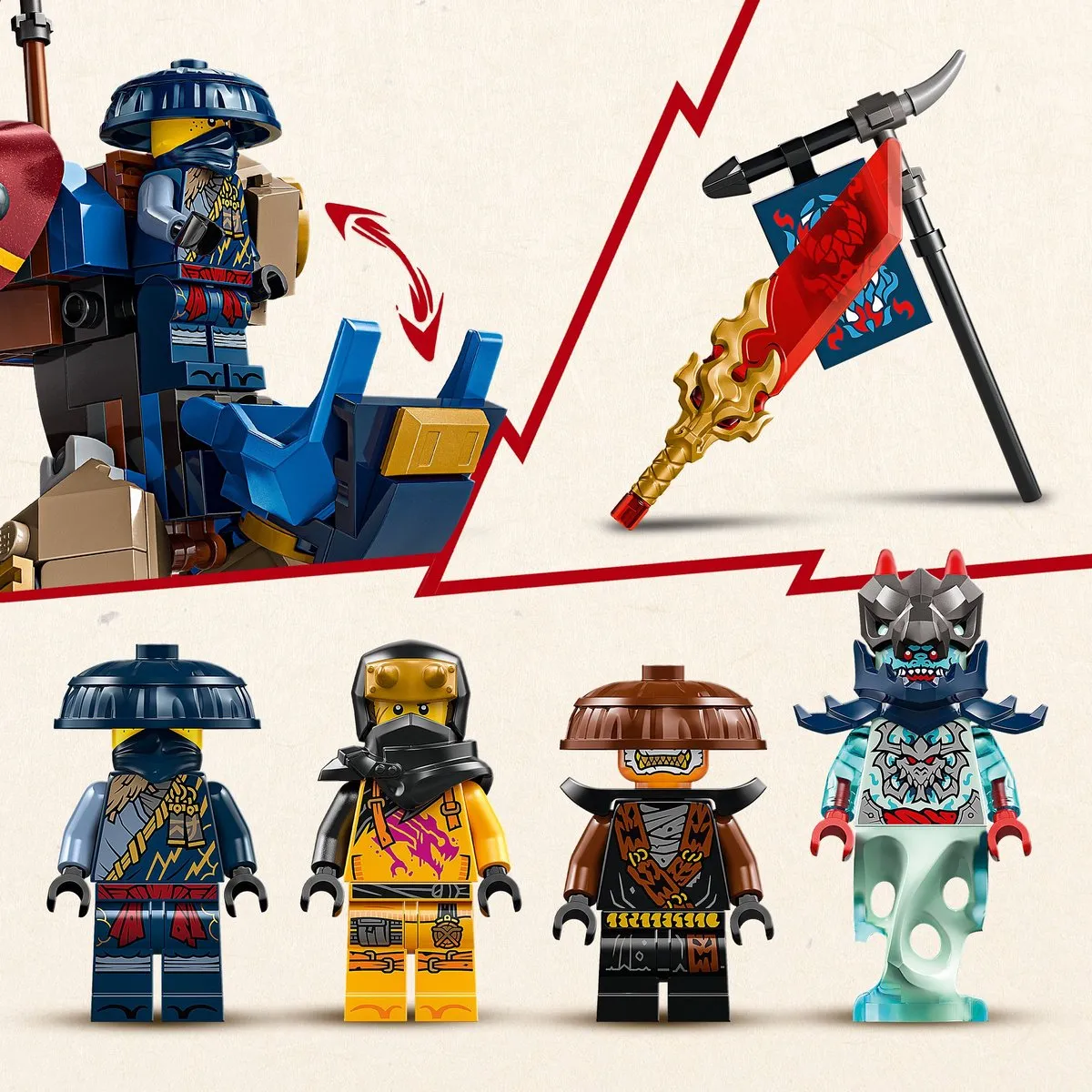 LEGO Ninjago Rogue's Mecha Drakenrijder 71843 - 584 Stukken