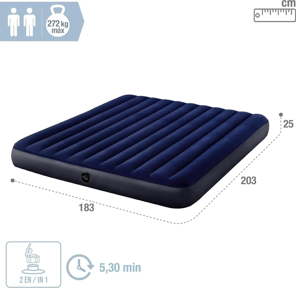 Intex Persoons Luchtbed 203x183cm
