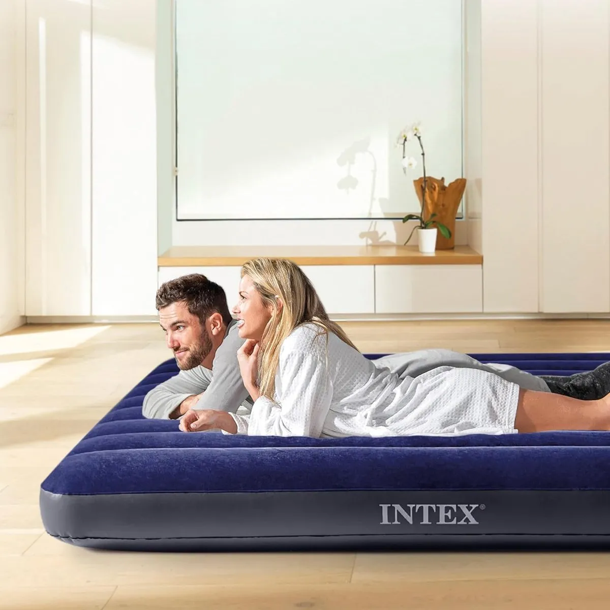 Intex Persoons Luchtbed 203x183cm - Tweepersoons