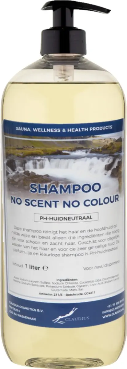 Splashbox Cosmetics Shampoo No Scent No Colour 1L