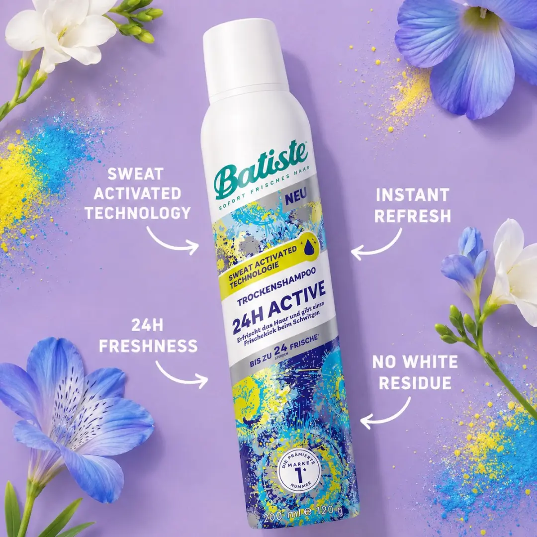 Batiste 24H Active Droogshampoo 200ml