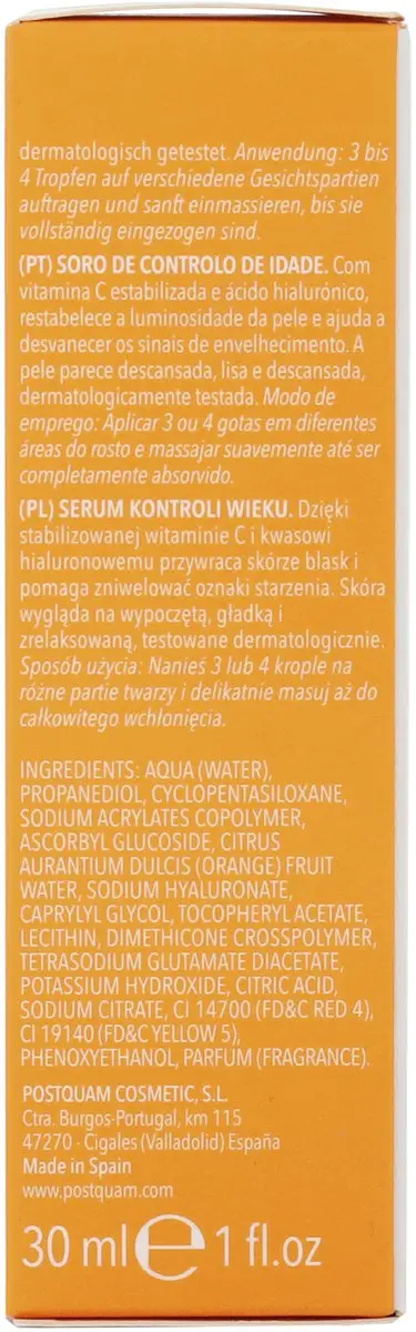 Postquam Skin Care Re-Energie Vit C Serum 30ml