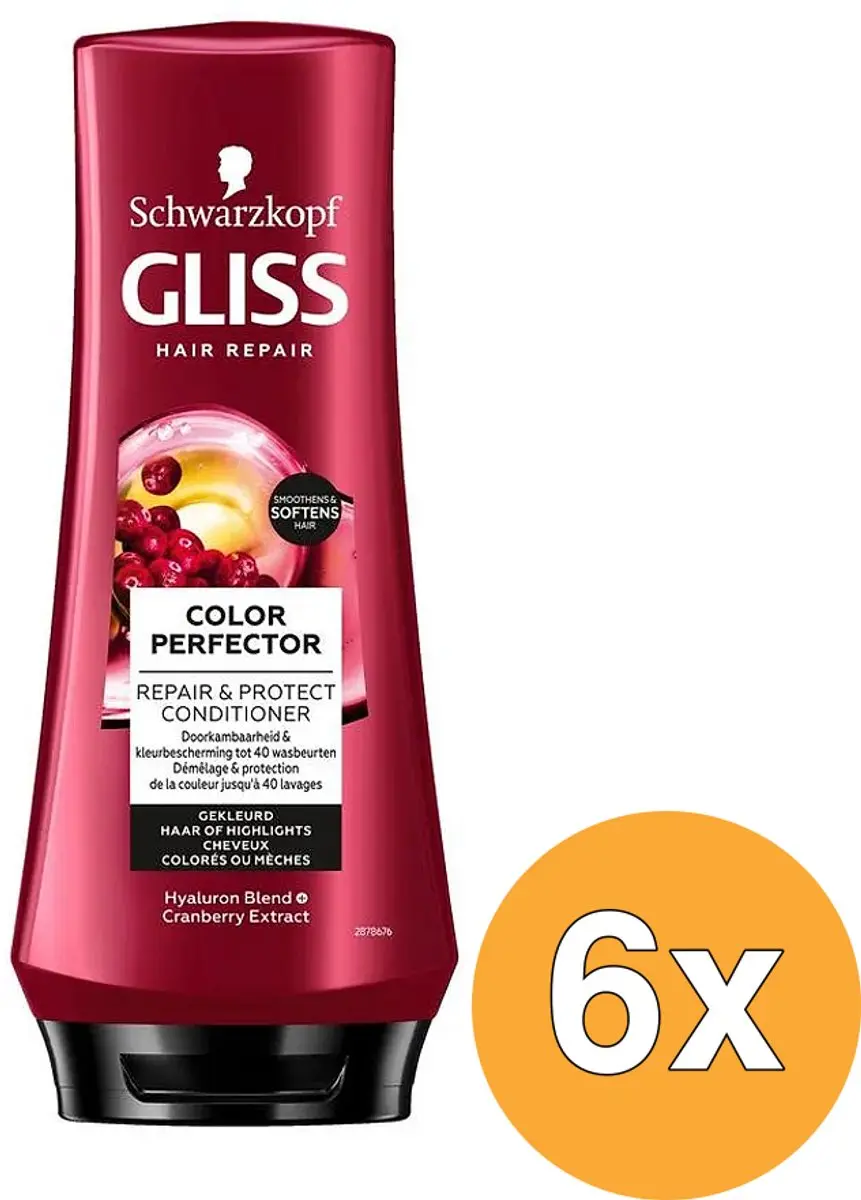 Gliss Color Protect & Shine Conditioner 200ml - 6 Stuks