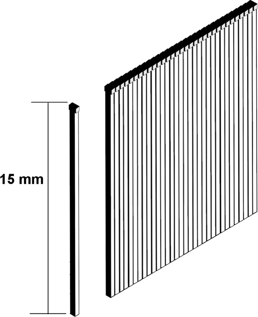 Makita Bradspijkers 1,2x15mm Gegalvaniseerd - 5000 Stuks