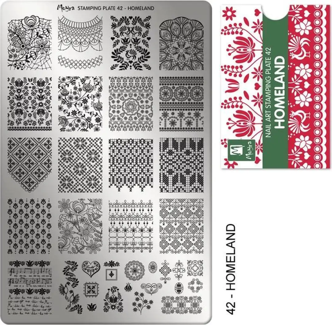 Moyra Stamping Plate 42 HOMELAND