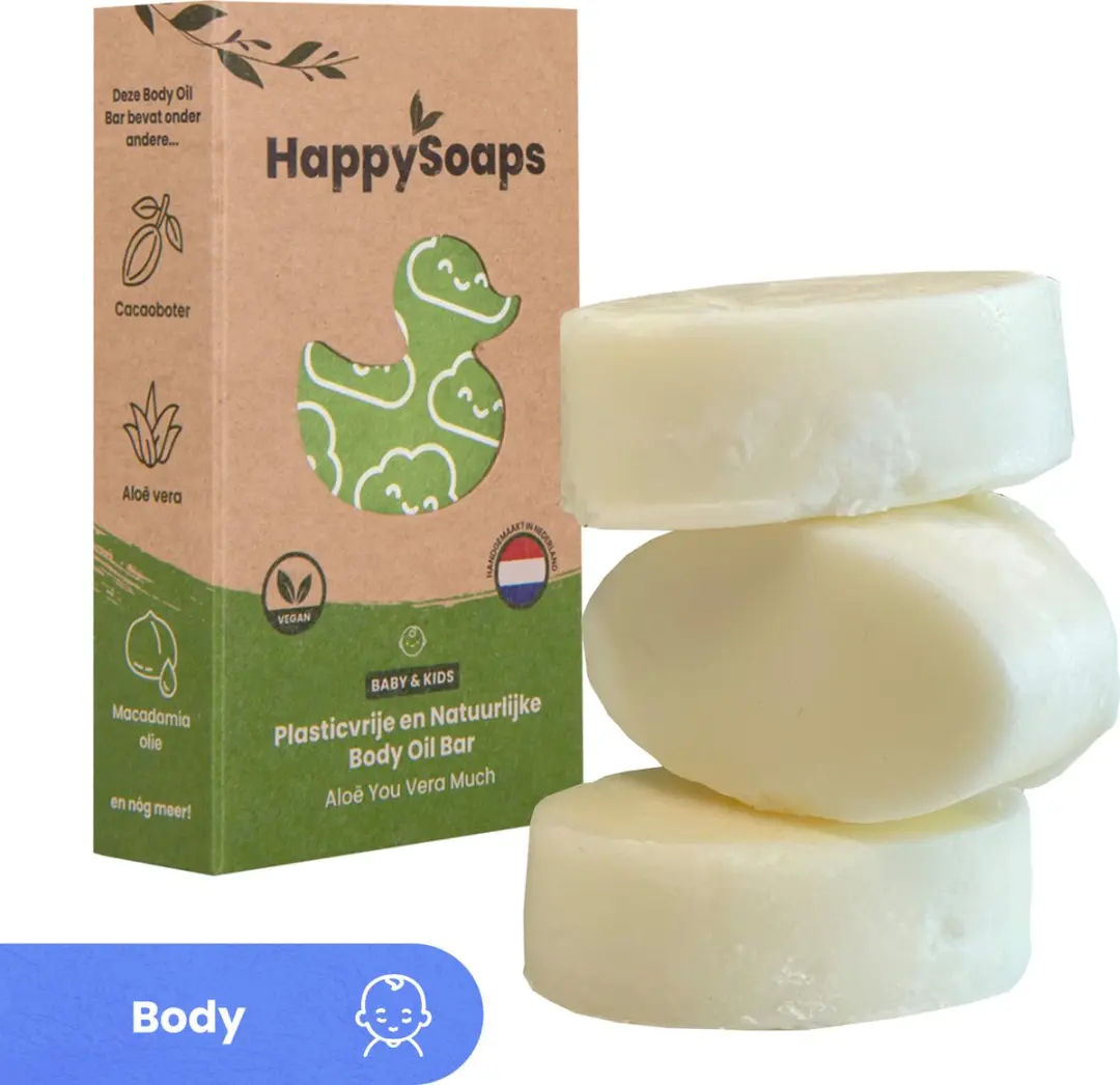HappySoaps Babyolie Aloë Vera 60ml