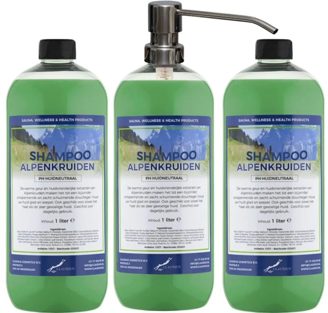Splashbox Cosmetics Alpenkruiden Shampoo 1L