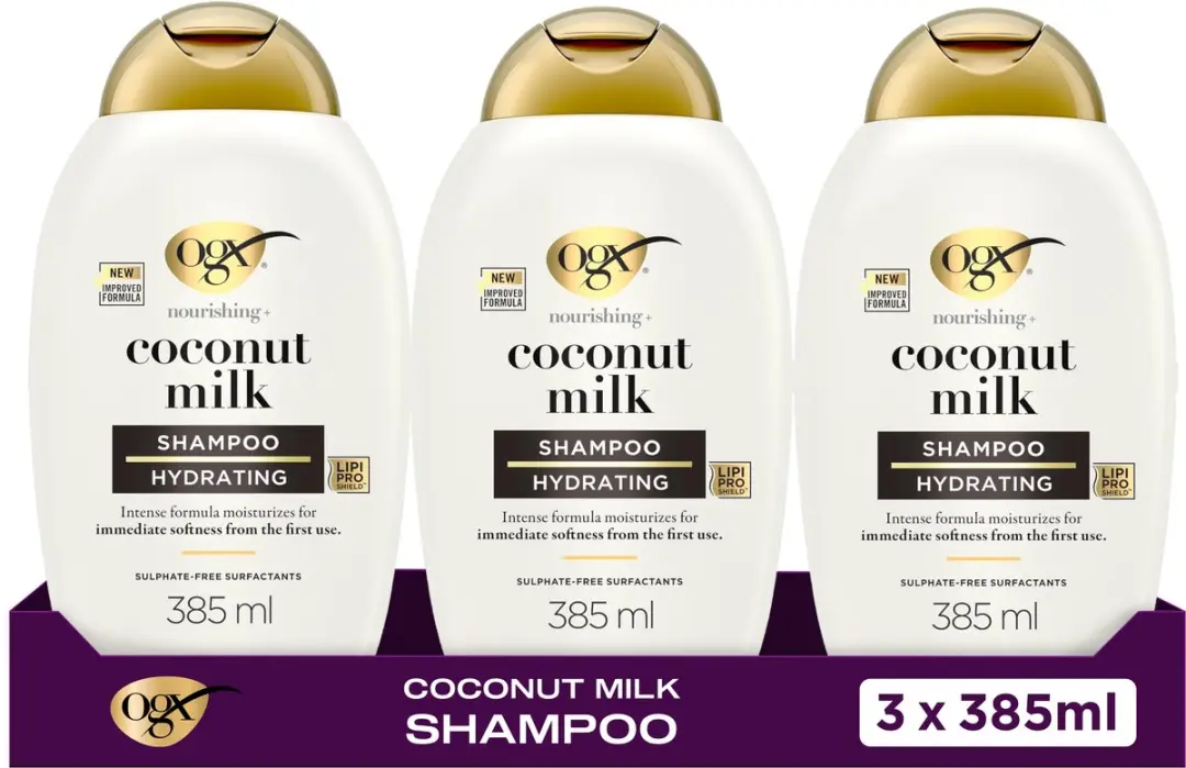 OGX Coconut Milk Shampoo 3x385ml