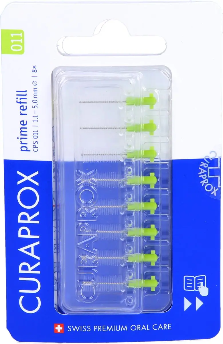 Curaprox Prime Refill 011 Large Ragers - 8 Stuks - afbeelding 6 van 6