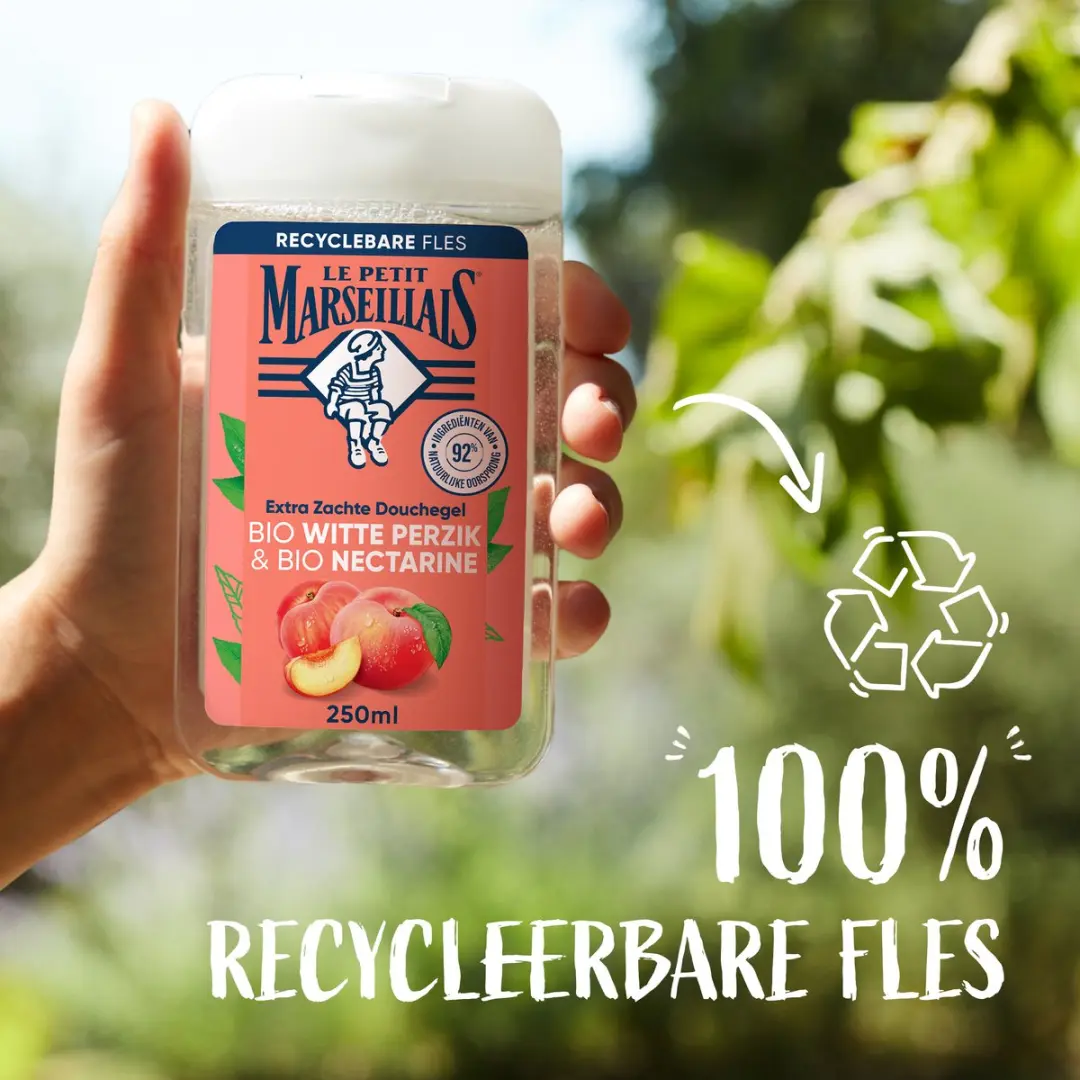 Le Petit Marseillais Douchegel Bio Witte Perzik & Nectarine 6x250ml