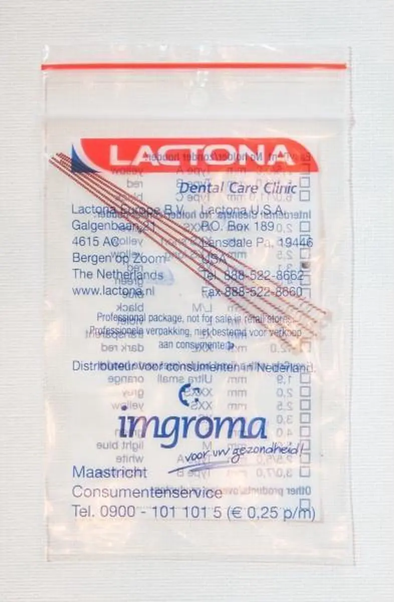 Lactona Interdentaal Ragers X-Small 3,1mm - 25 Stuks - Rood