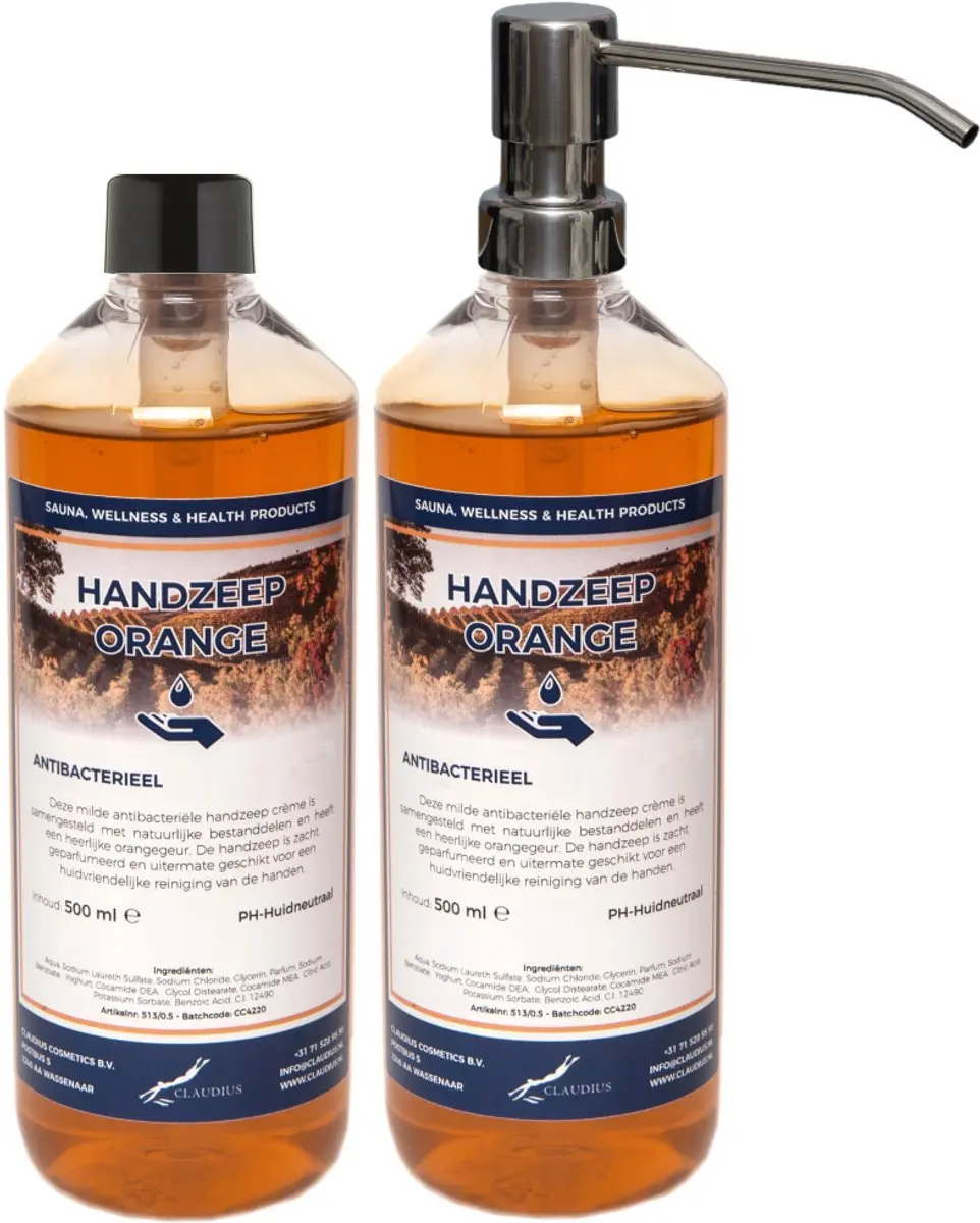 Splashbox Cosmetics Handzeep Orange 500ml