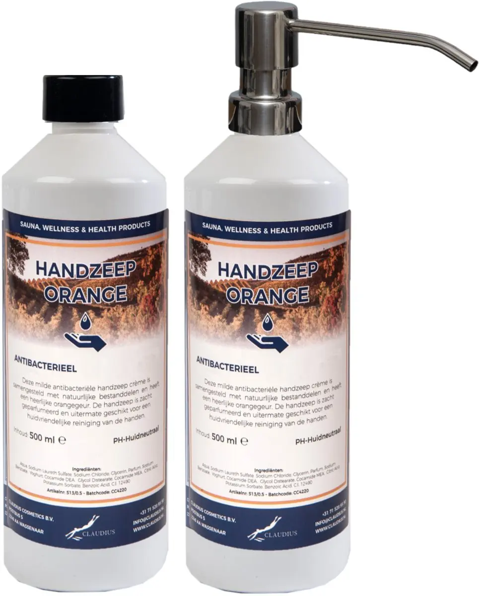 Splashbox Cosmetics Handzeep Orange 500ml - 2 Stuks