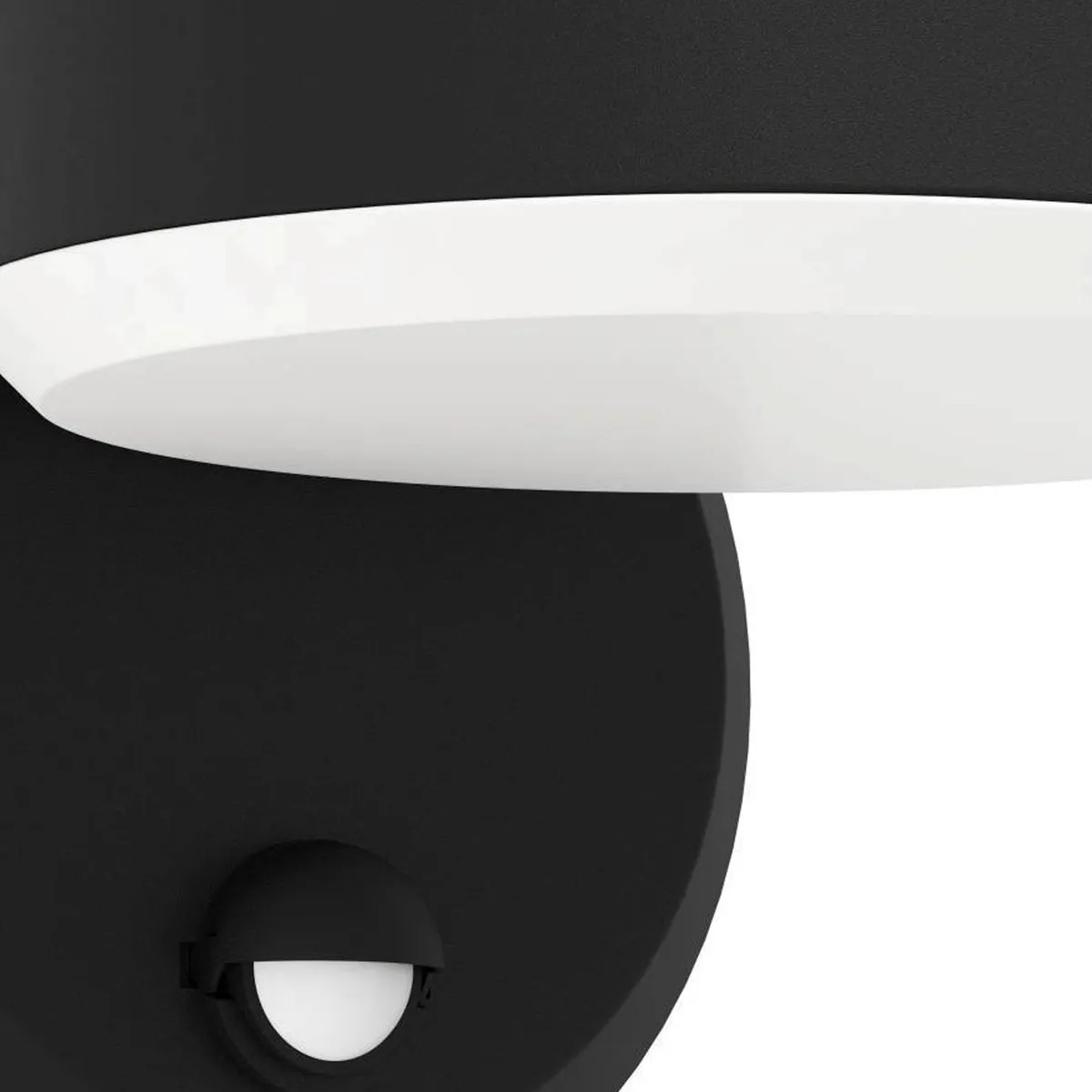 Eglo Fornaci Wandlamp LED 16cm - Zwart/Wit - Bewegingssensor