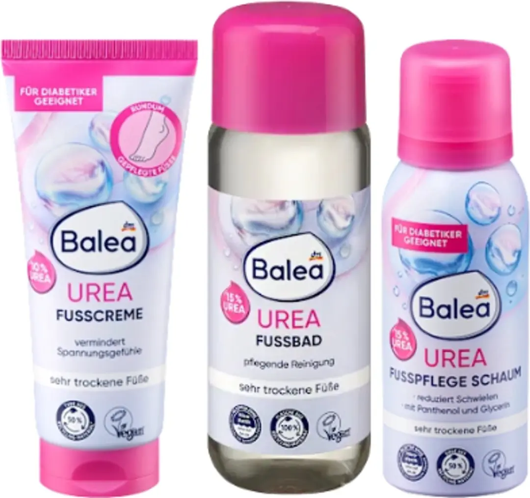 Balea Urea Voetverzorgingsset 3-delig