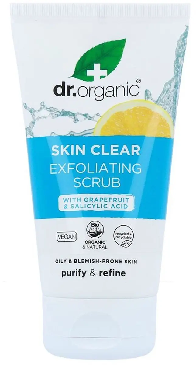 Dr. Organic Skin Clear Exfoliërende Scrub 150ml - afbeelding 6 van 6