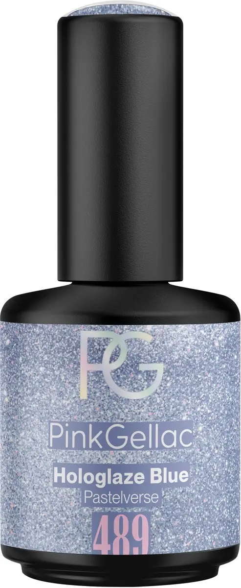Pink Gellac Hologlaze Blue 15ml Gellak