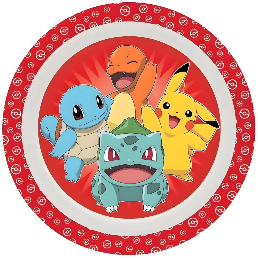 Pokémon Kinder Serviesset 6-delig - Kersenrood