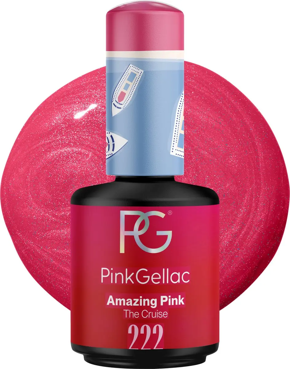 Pink Gellac Amazing Pink 222 Gellak 15ml