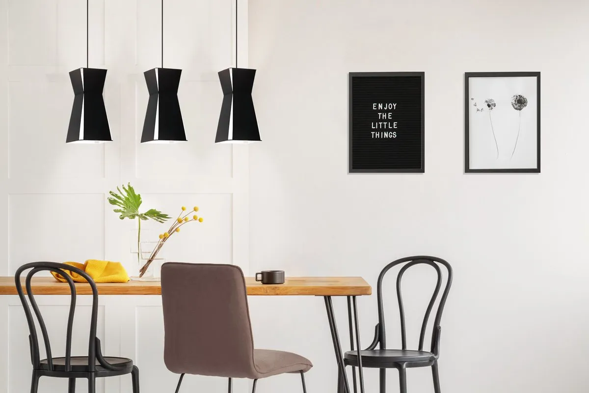 Eglo Valecrosia Hanglamp E27 - 84cm - Zwart/Wit