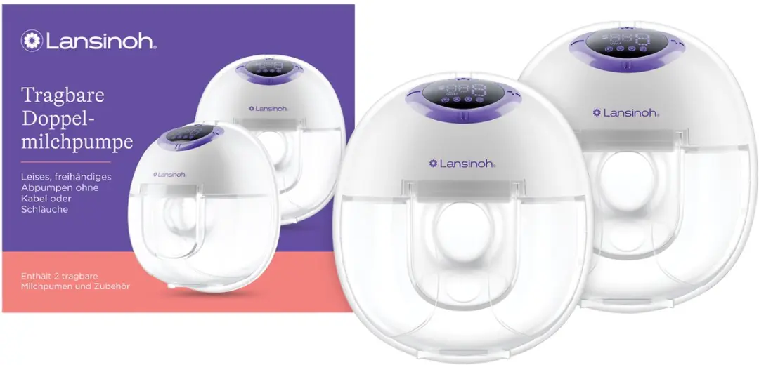 Lansinoh Hands-Free Dubbele Elektrische Borstkolf - Wit