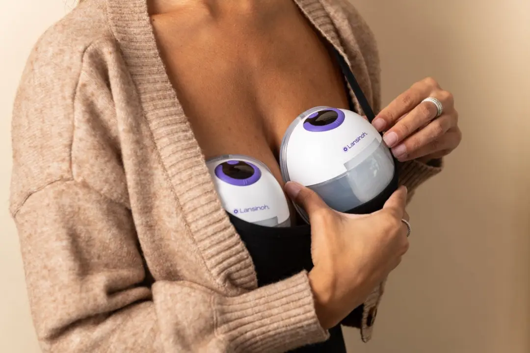 Lansinoh Hands-Free Dubbele Elektrische Borstkolf - Wit