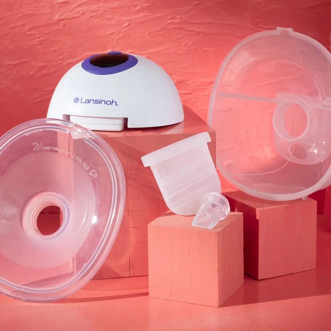 Lansinoh Hands-Free Dubbele Elektrische Borstkolf - Wit