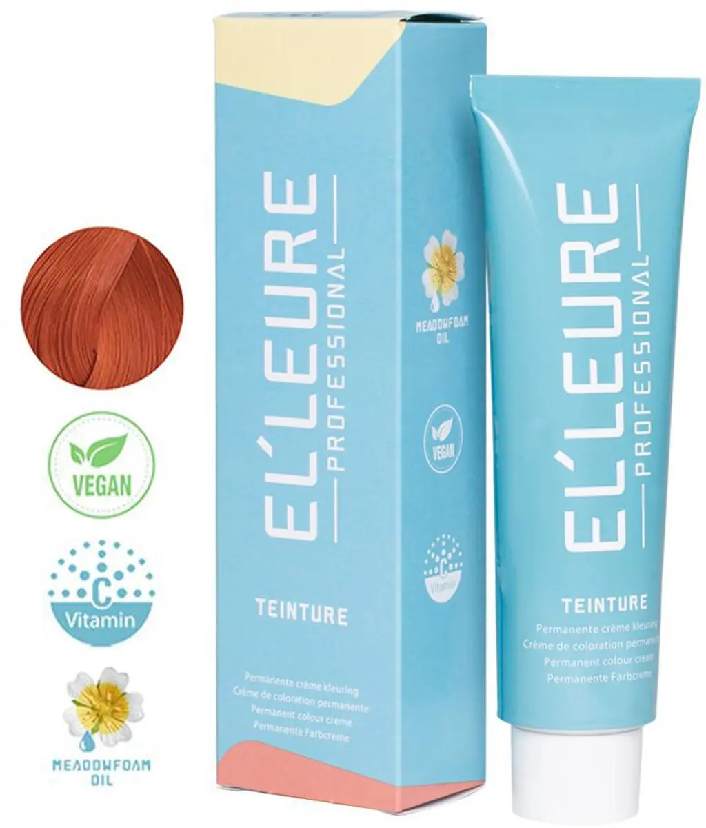 Elleure Haarverf 7.444 Middenblond Koper 100ml
