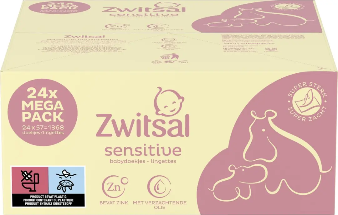 Zwitsal Sensitive Billendoekjes 1368 Stuks