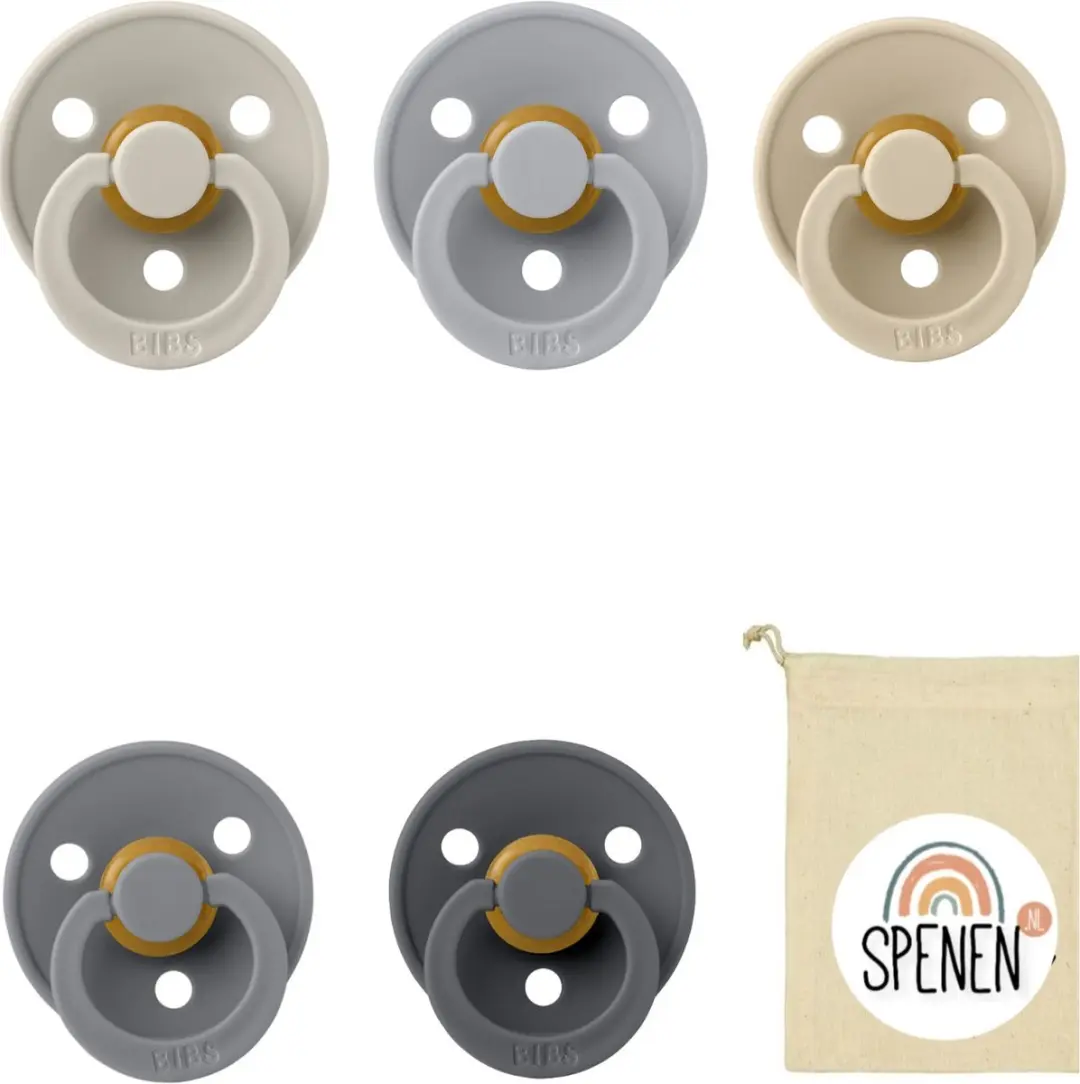 BIBS Fopspenen 0-6 Maand Set 5 Stuks
