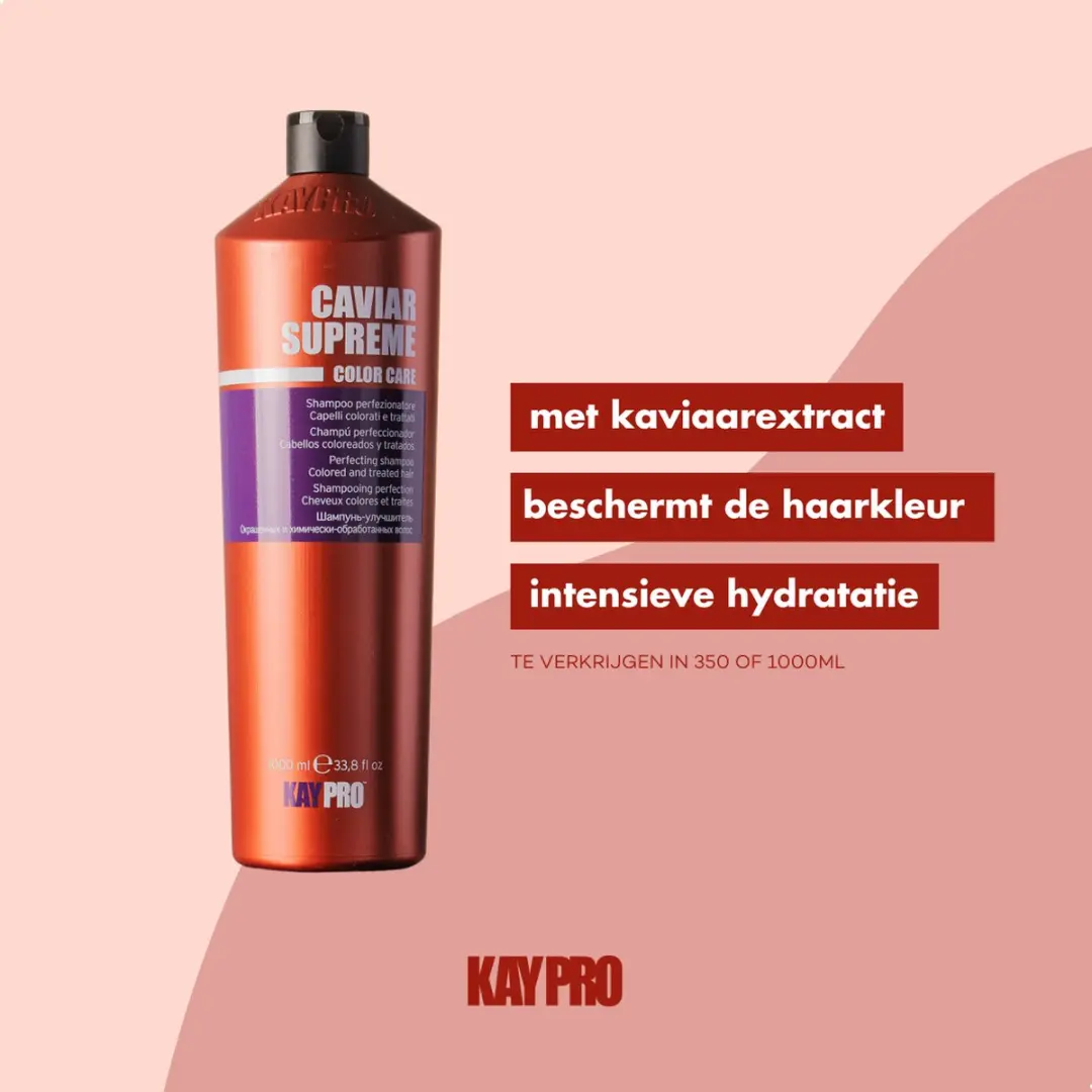 KayPro Shampoo Gekleurd Haar 1000ml - Caviar Supreme
