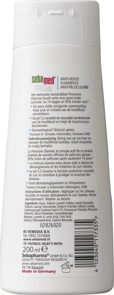 Sebamed Anti-Roos Shampoo 200ml - 6 Stuks