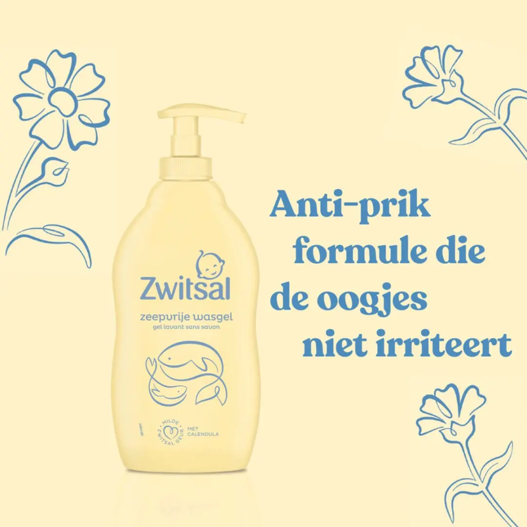 Zwitsal Baby Zeepvrije Wasgel 400ml