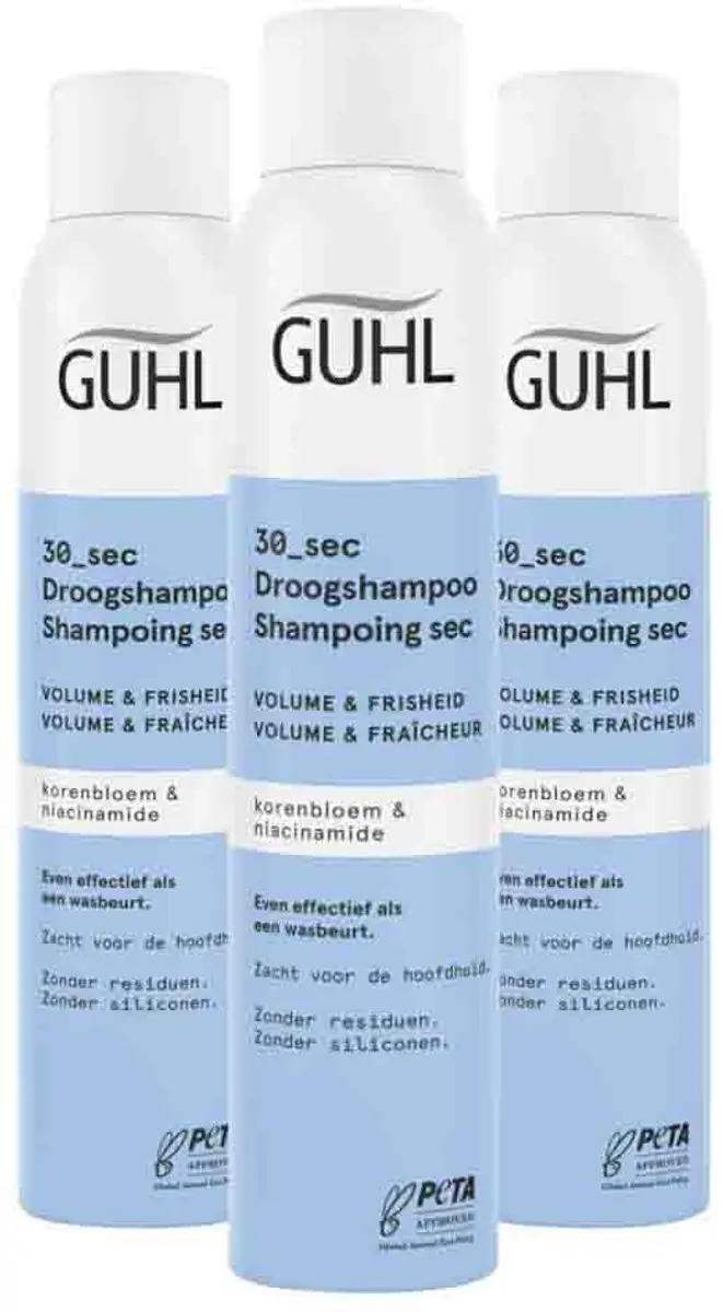 Guhl Droogshampoo Volume & Frisheid 3x200ml
