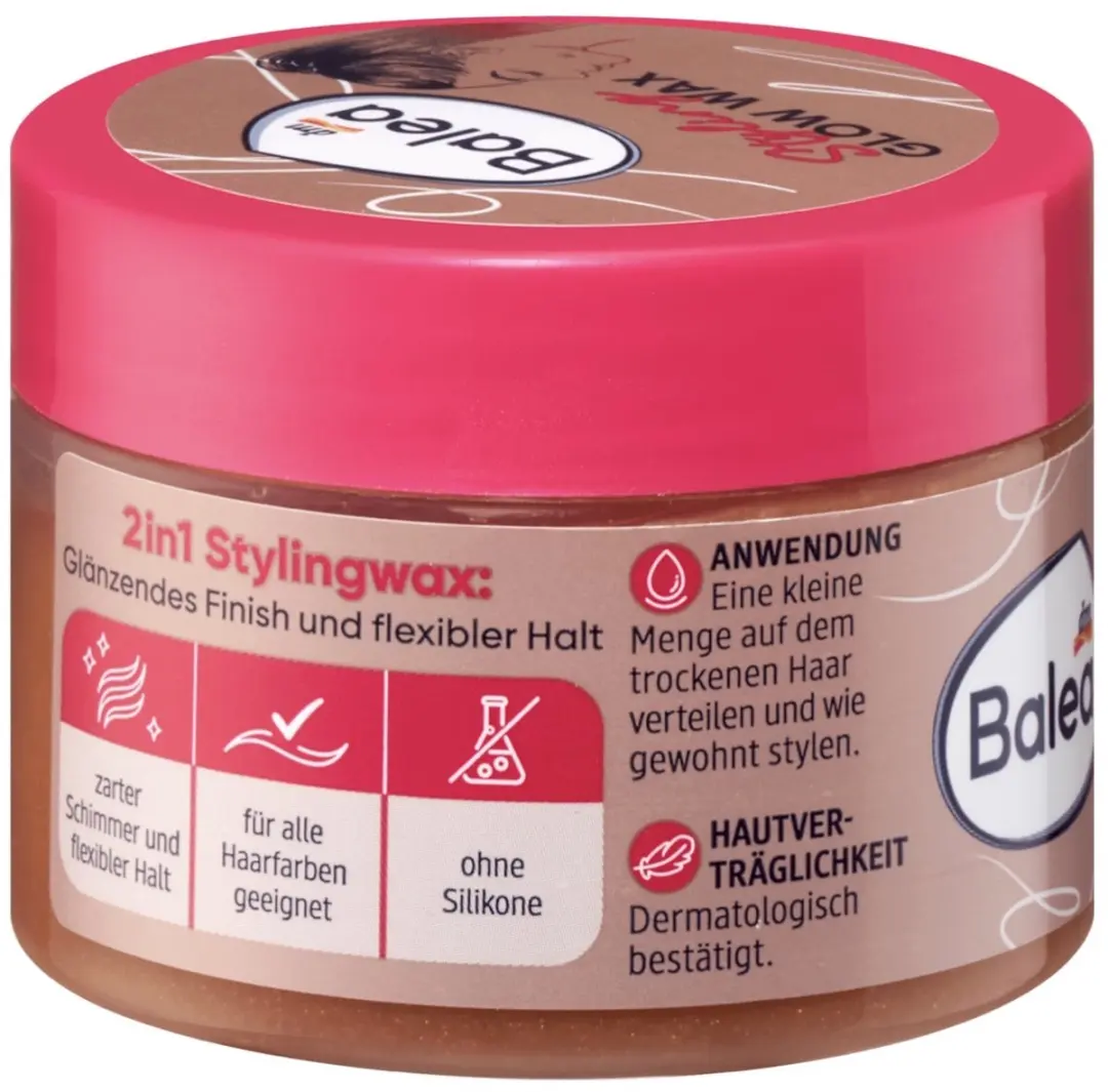 Balea Glow Wax Haarwax 75ml - Veganistisch