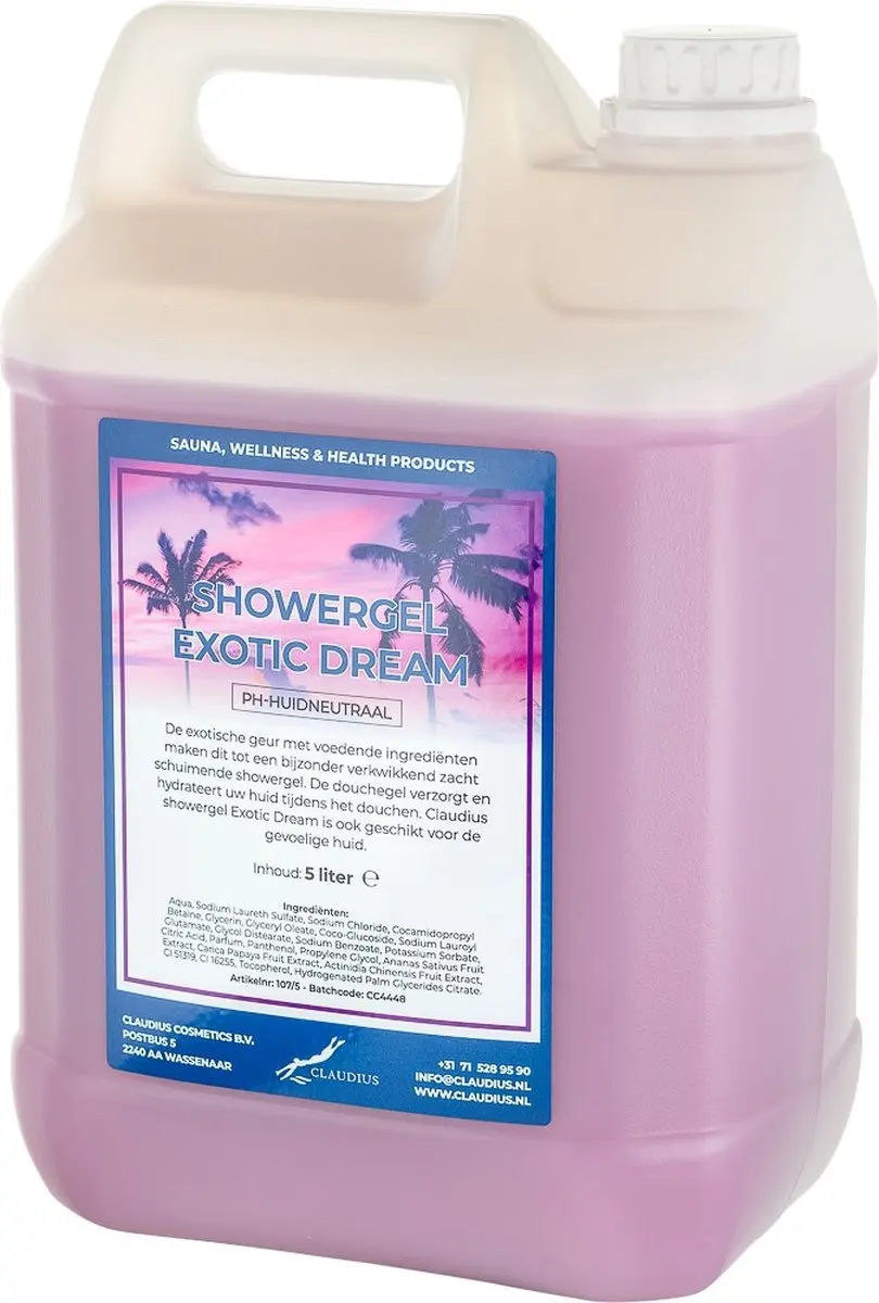 Splashbox Cosmetics Claudius Douchegel Exotic Dream 5L