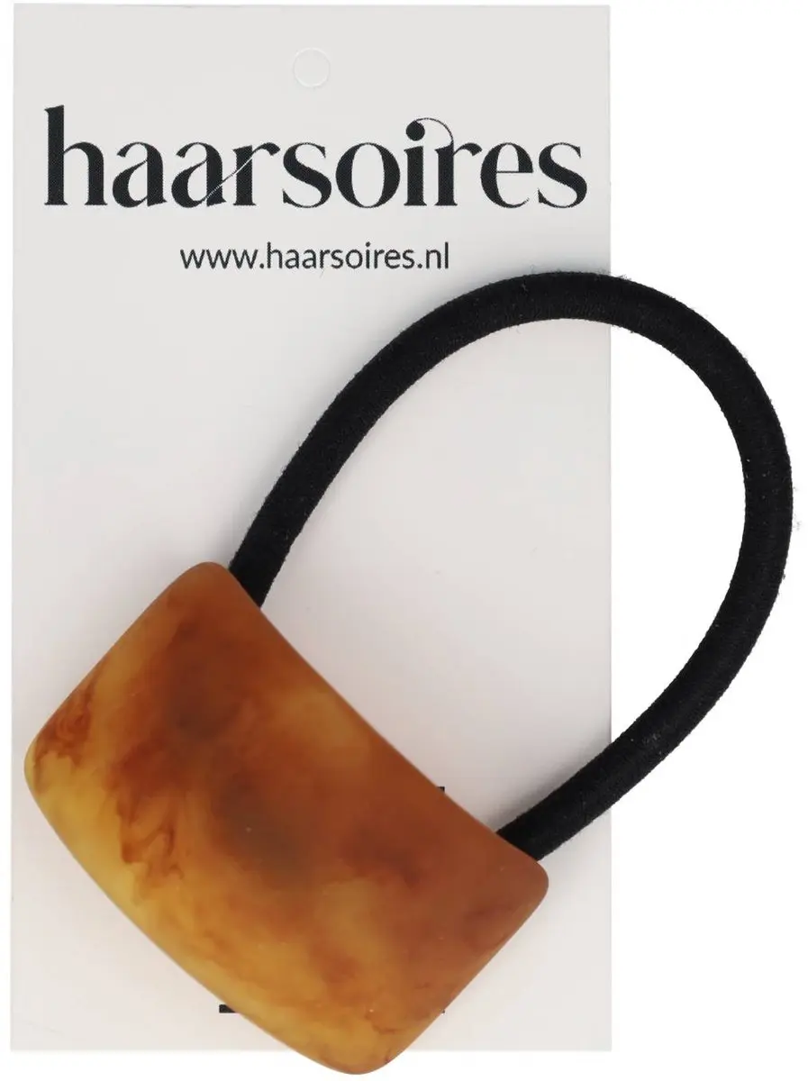 Haarsoires Cuff Haarelastiek 4cm - Bruin
