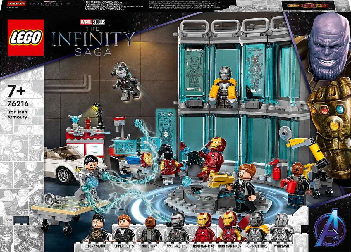LEGO Marvel Iron Man Wapenkamer 76216