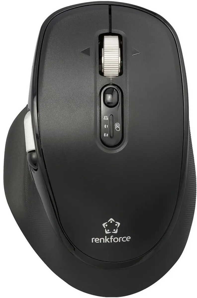 Renkforce RF-WM-220 Draadloze Muis - Bluetooth - 4800 dpi - Zwart