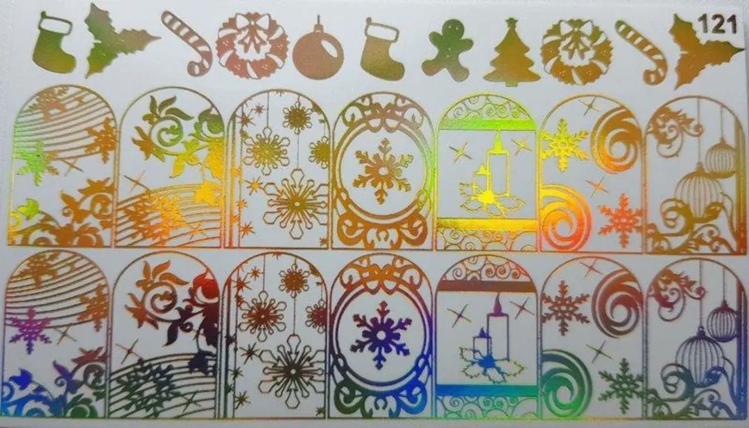 Korneliya Folie Decal 121 Holografisch Goud