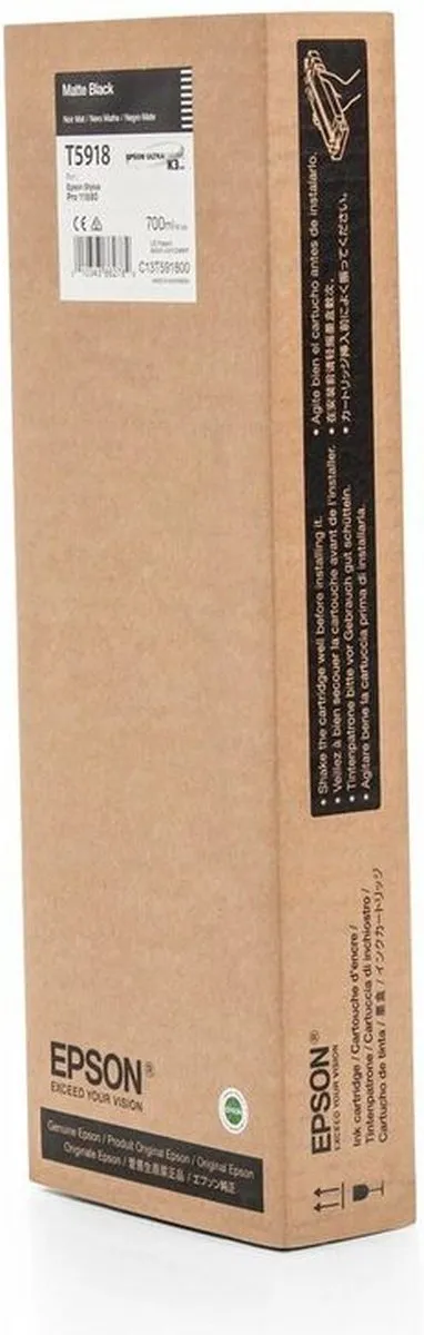 Epson T5918 Inktcartridge Foto Mat Zwart - 700ml